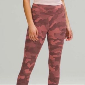 Lululemon Align 28” Heritage Camo Brier Rose Leggings